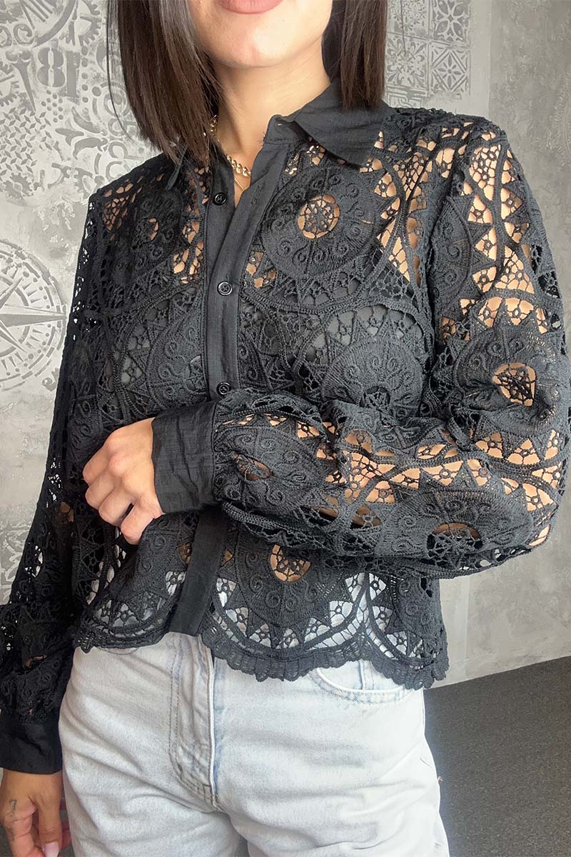 Serena Noir Shirt - Image 2