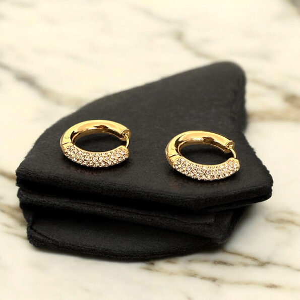 Mini Aura Hoops - Gold