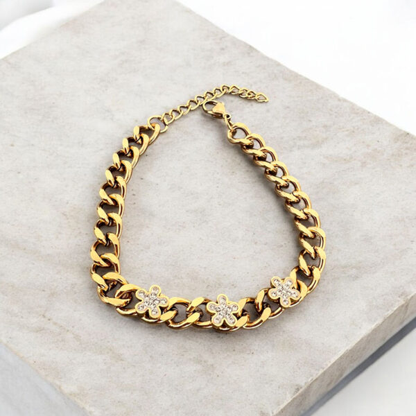 Fleur Chain Bracelet - Gold