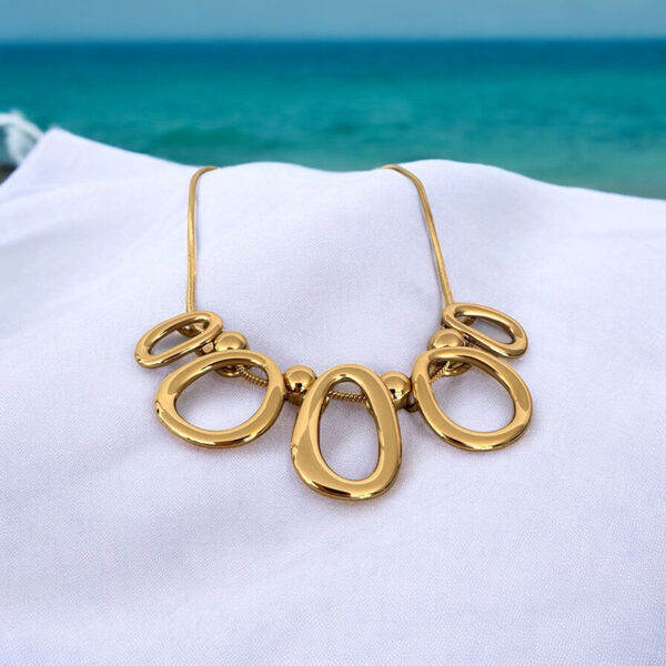 Ovalo Necklace - Gold