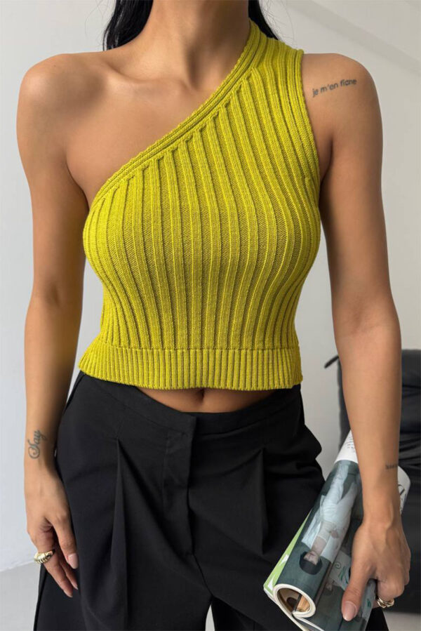 Mono Knit Top - Lime Edition