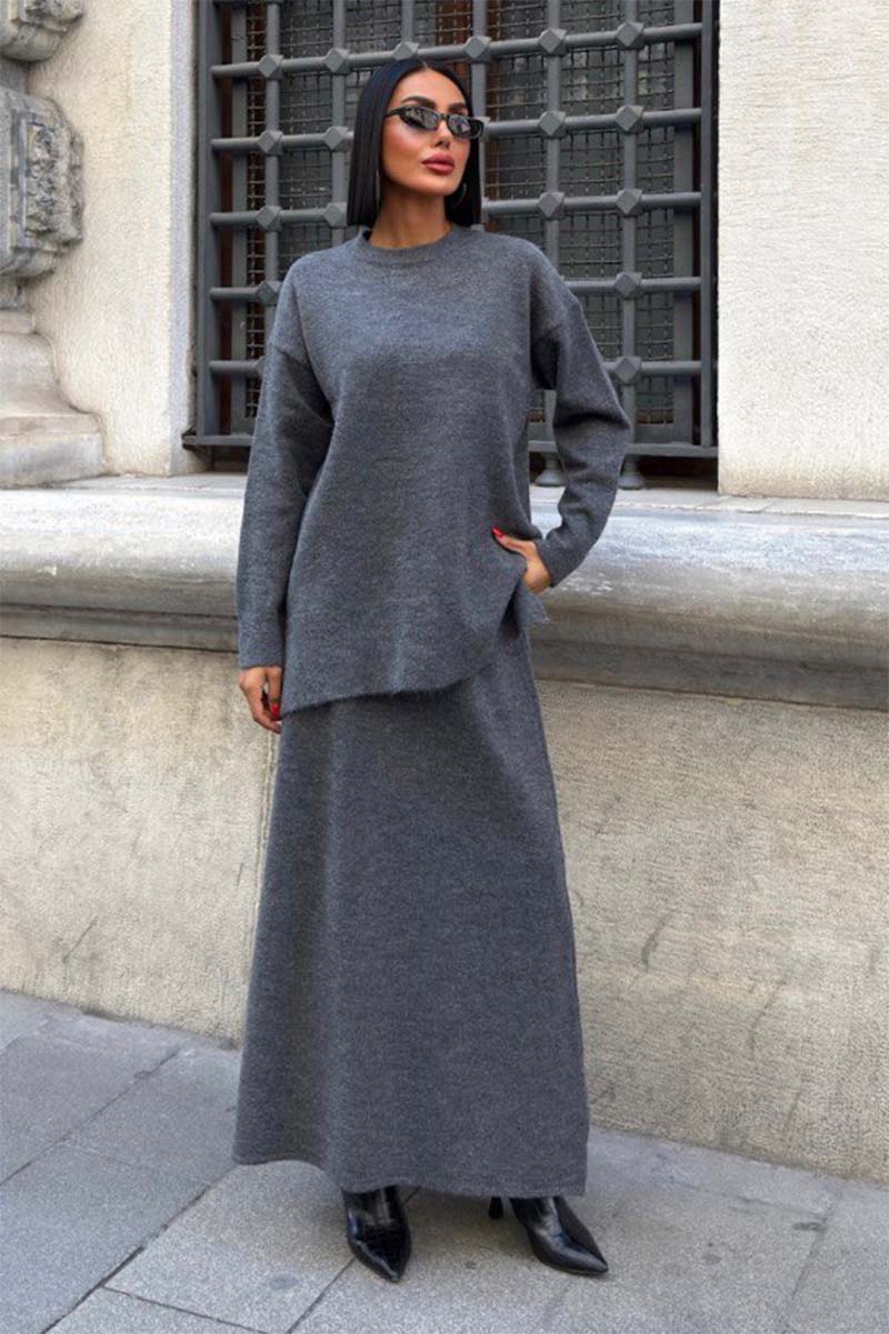 Valeria Knit Set - Grey - Image 3
