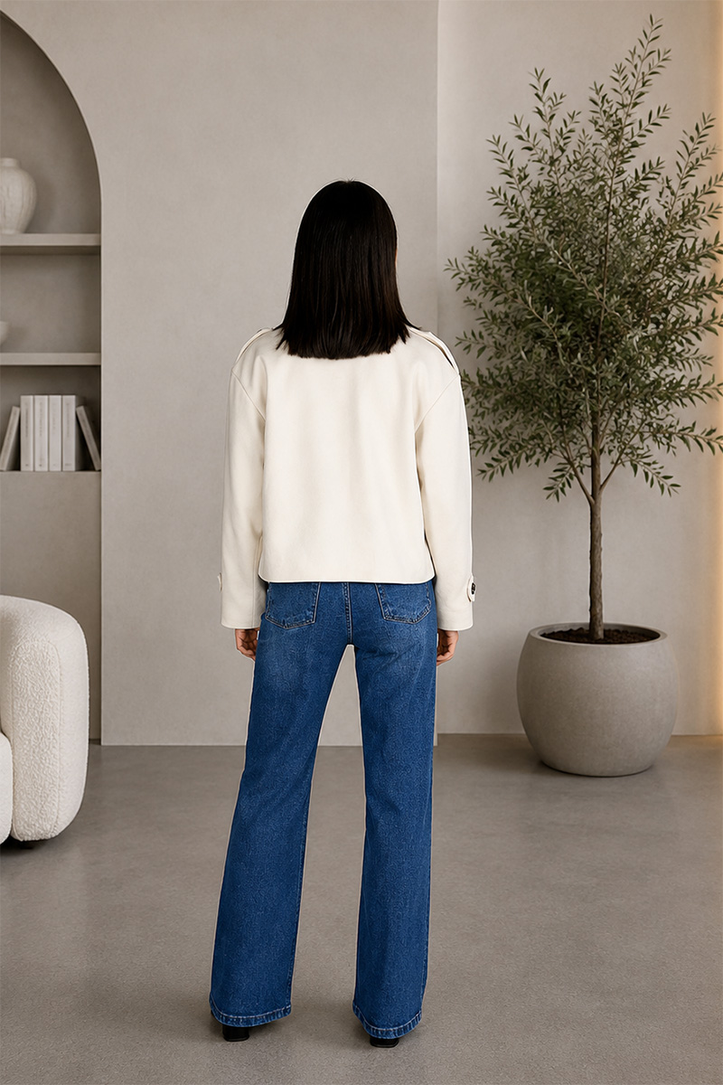 Oria Coat - Cream - Image 2