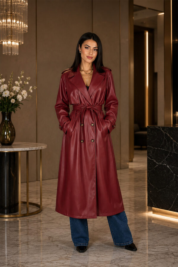 Riva Trench - Burgundy