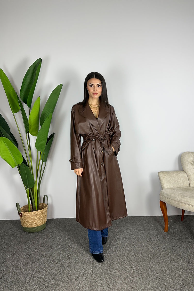 Riva Trench - Chocolate Brown - Image 3