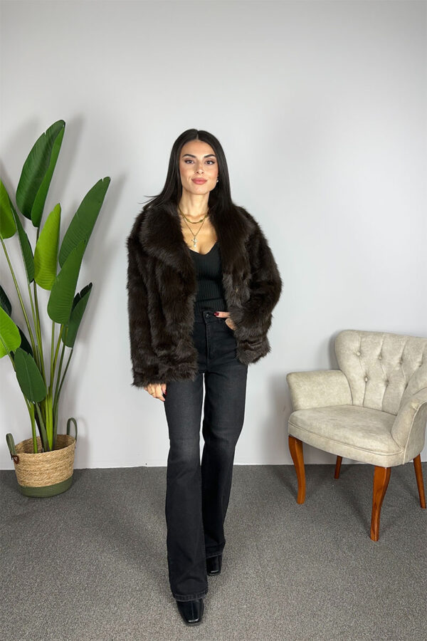 Allegra Faux Fur - Dark Chocolate