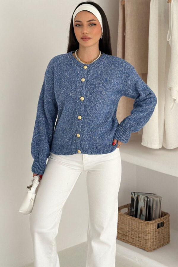 Éclat Knit Cardigan - Blue