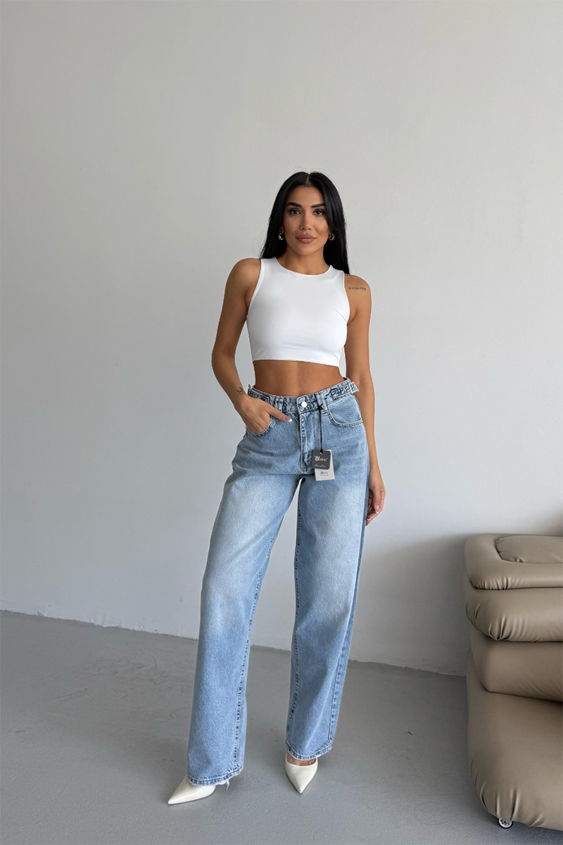 Mia Skater Jeans - Light Blue - Image 2