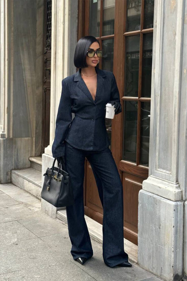 Noir Denim Blazer