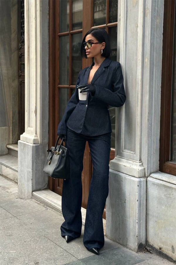 Noir Denim Trousers