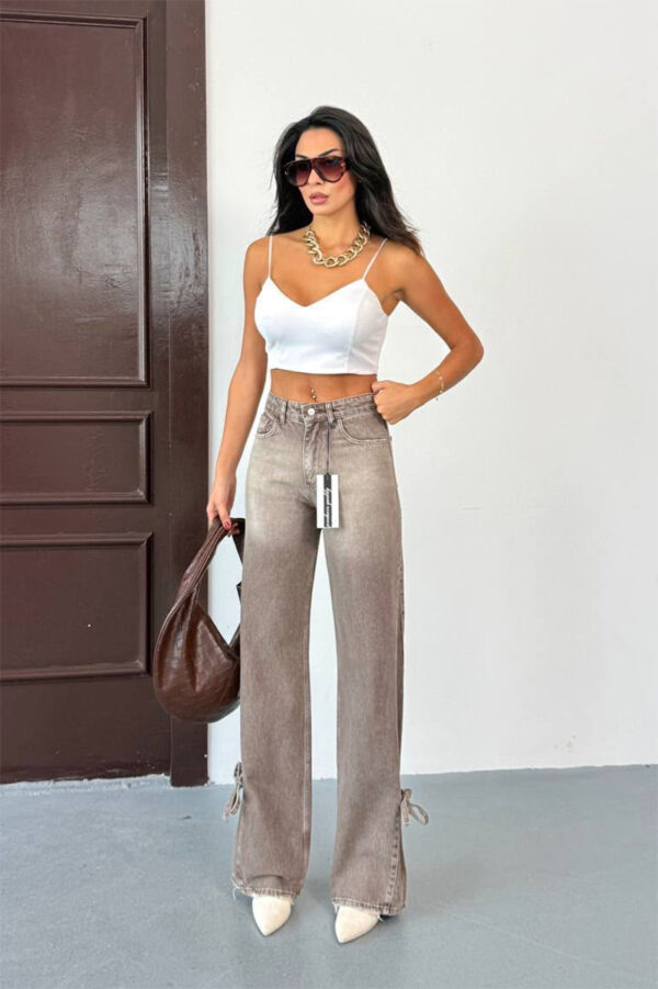 Mocha Wide Leg Jeans