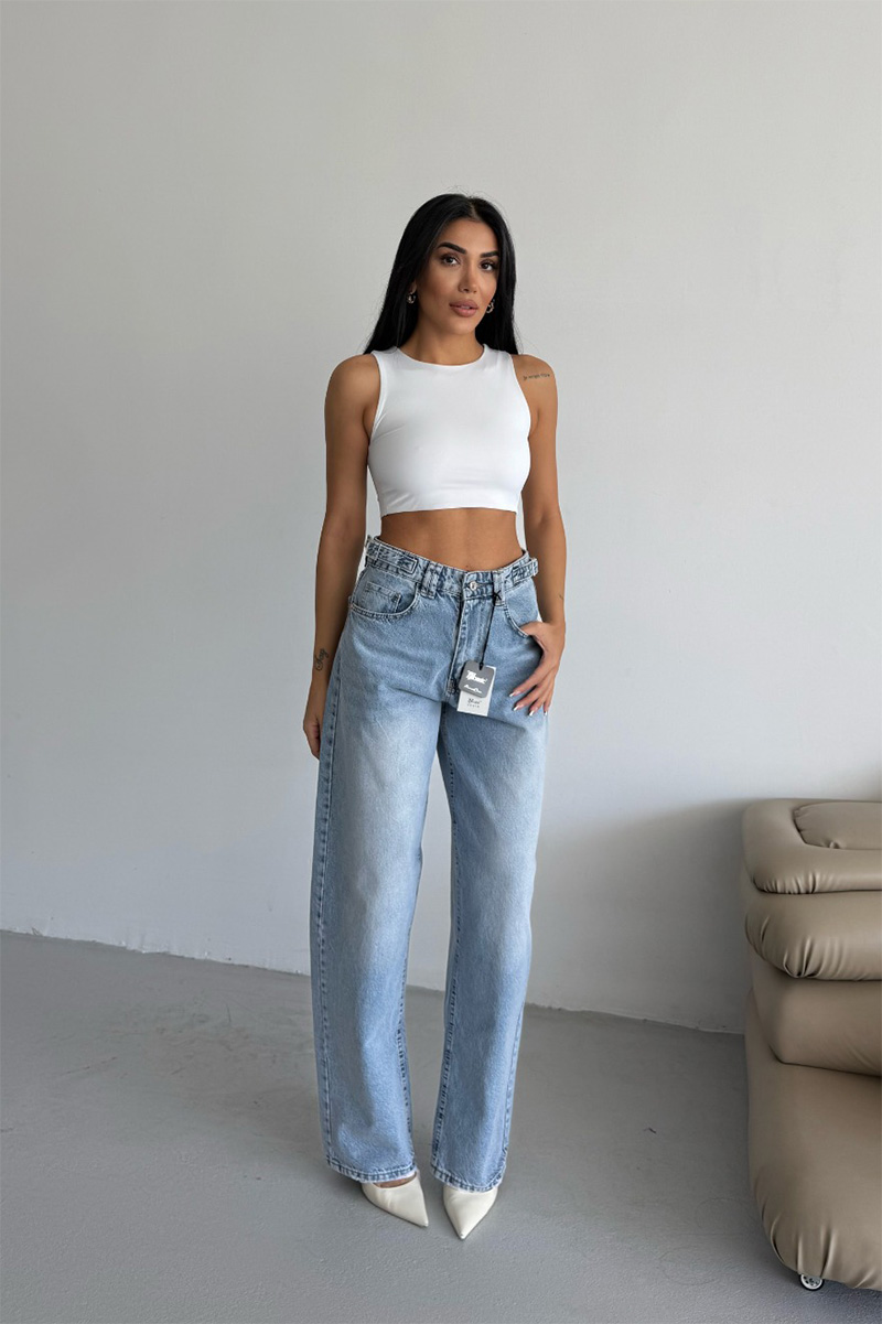 Mia Skater Jeans - Light Blue - Image 4